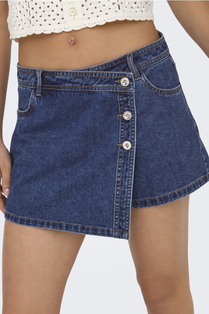 ONLLESLY REG LB DNM SKORT BJ NOOS 15256608 DARK BLUE DENIM